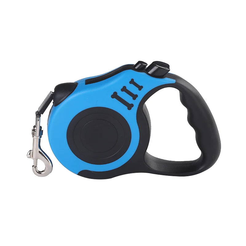 Trela Retrátil para Cão — 3m ou 5m, Nylon Resistente