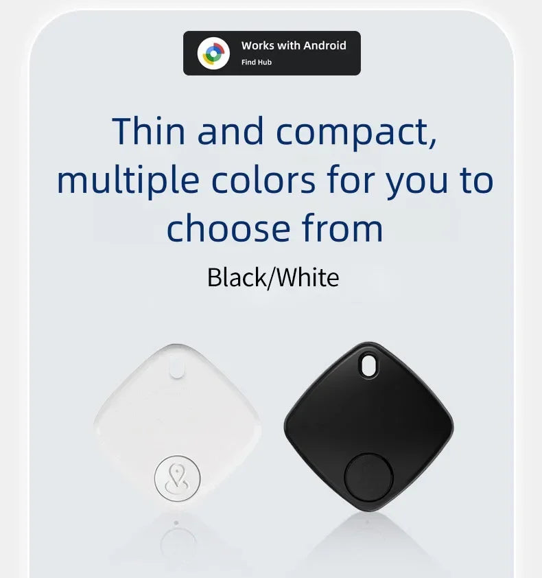 Mini Pet Bluetooth Tracker, Anti-Lost GPS Locator for Cat Dog, Smart Pet Finder Device Compatible with IOS Android & Find My App