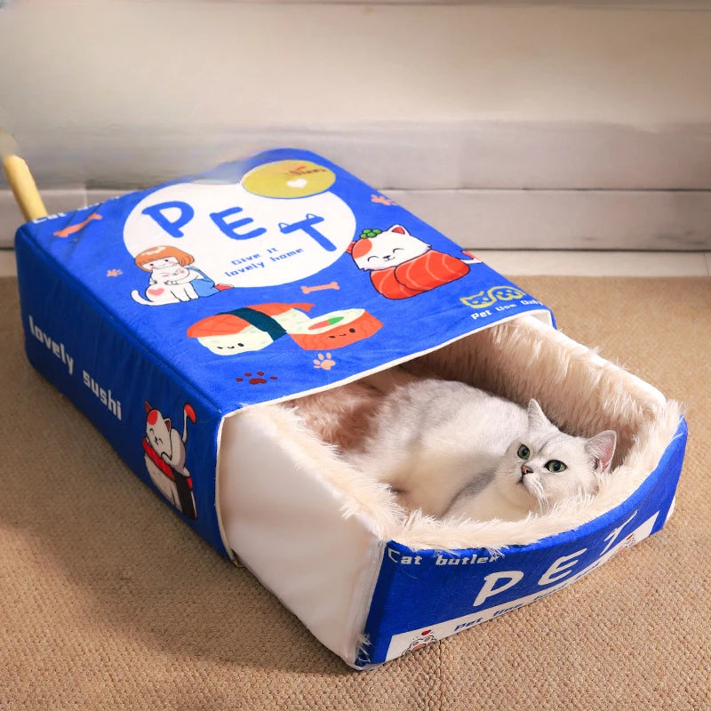 Cama Caixa de Biscoito para Gato e Cão — 4 Estações