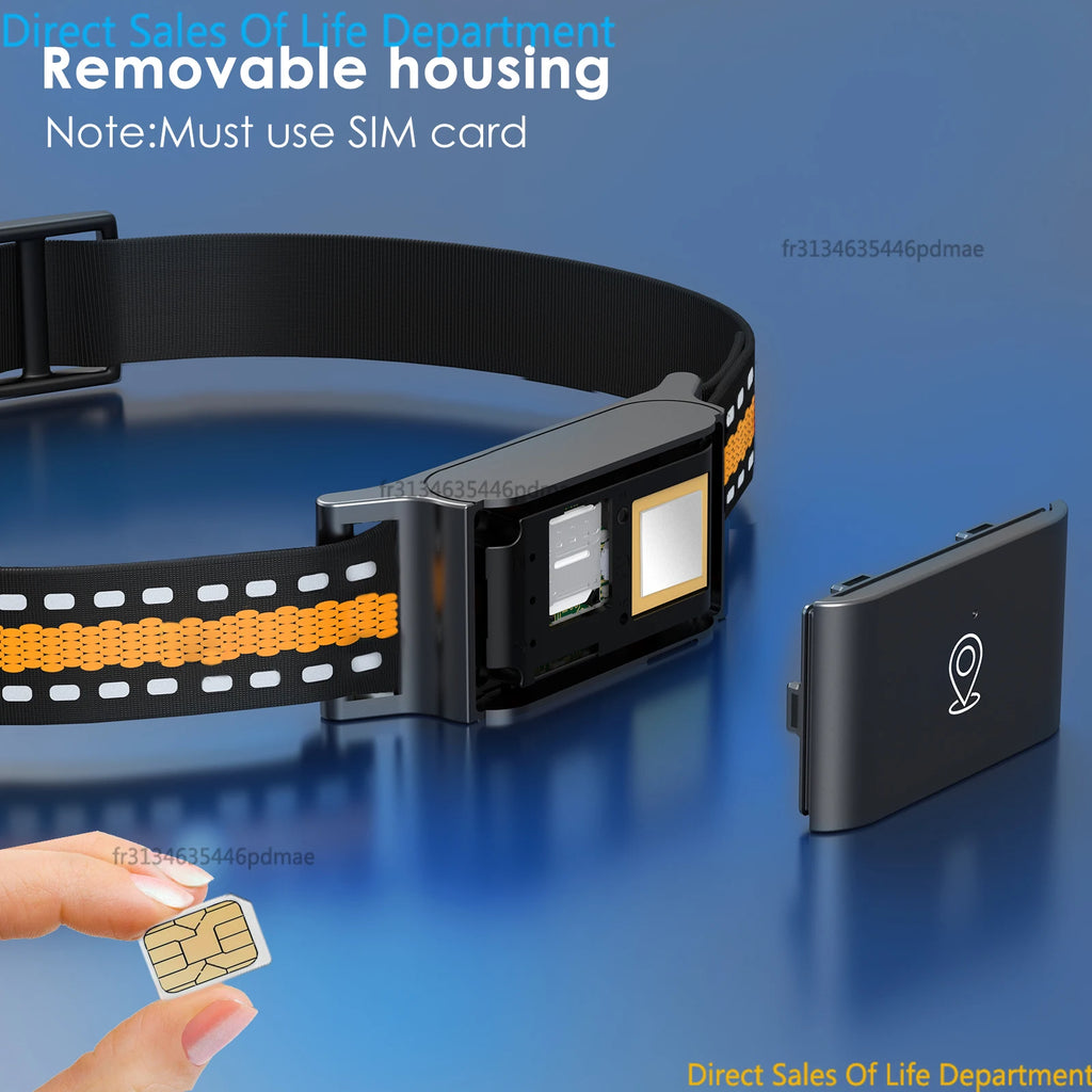 IP67 Waterproof 4G GPS Tracker for Dogs Cats Mini Real Time Anti Lost Pet Locator Smart Collar with App Control