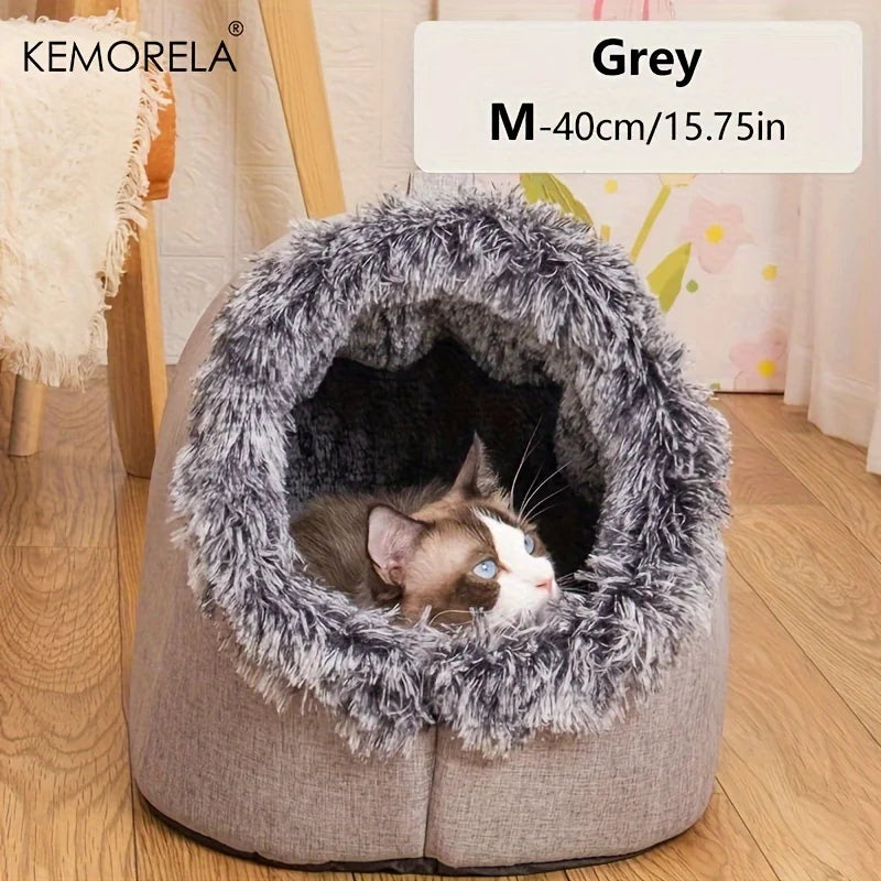 Cama Portátil para Gato KEMORELA — Quente e com Pega
