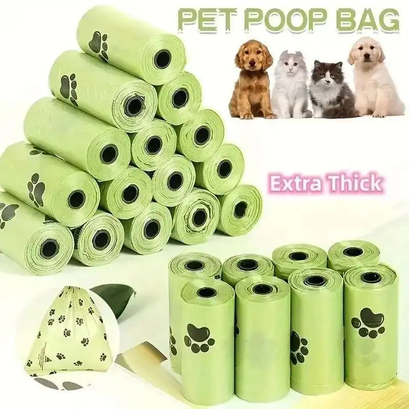 Sacos de Fezes Biodegradáveis EPI para Cão — Perfumados, Extra Resistentes, com Dispensador