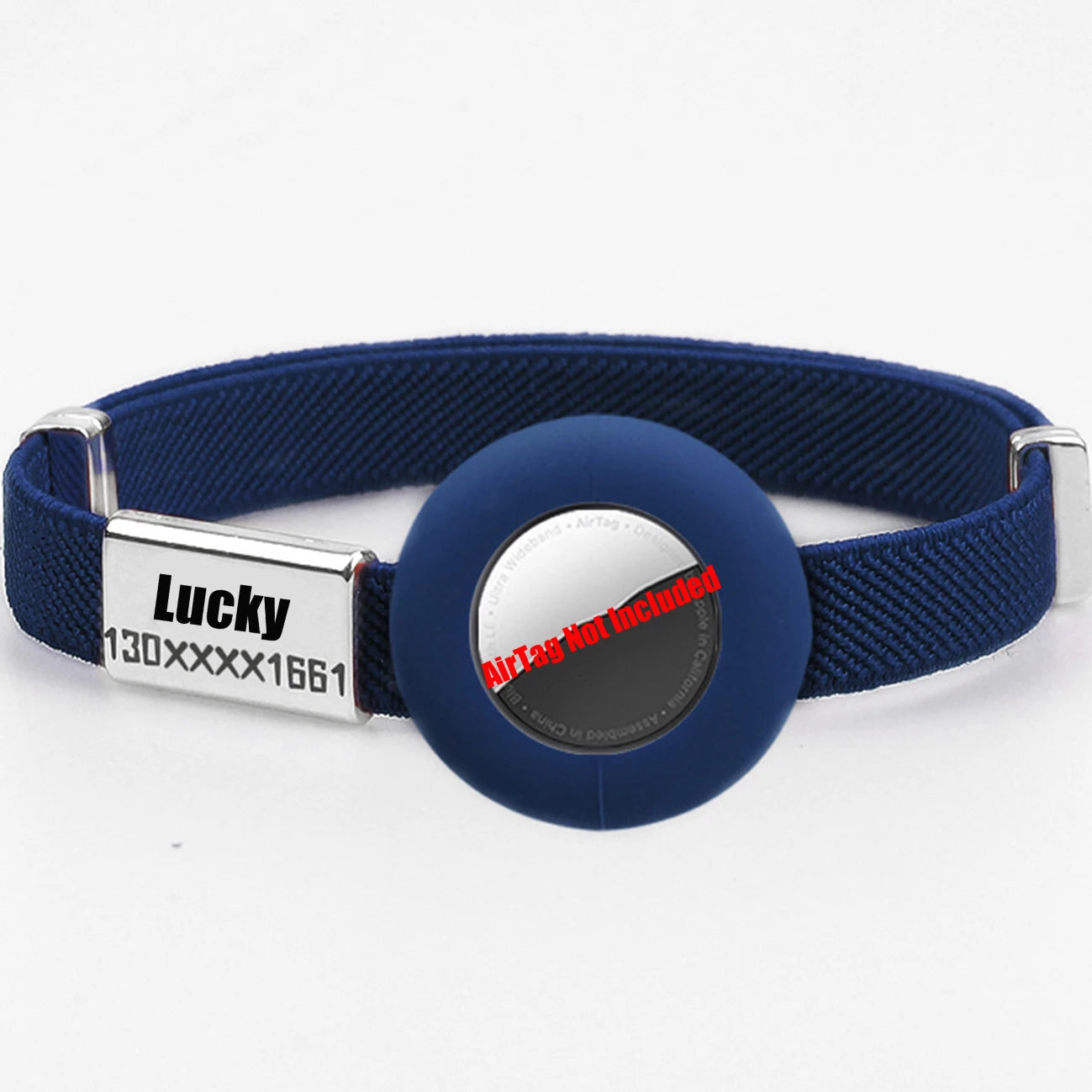 Coleira para Gato com Suporte AirTag GPS — Ajustável e Personalizável