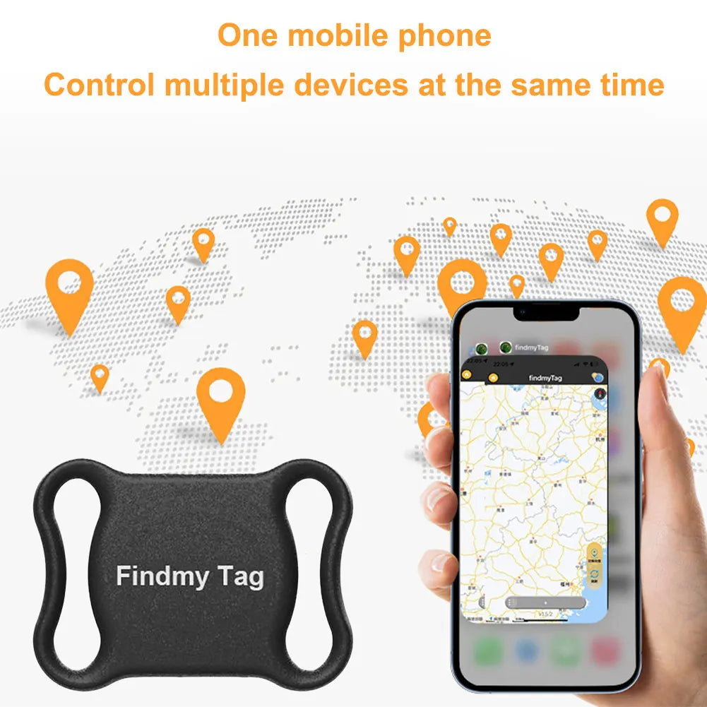 Real-time Tracking Dog Cat Collar Find Device BT GPS Tracking Device Pet Tracker for Dogs Cats Kids Pets Keychain Wallet Luggage