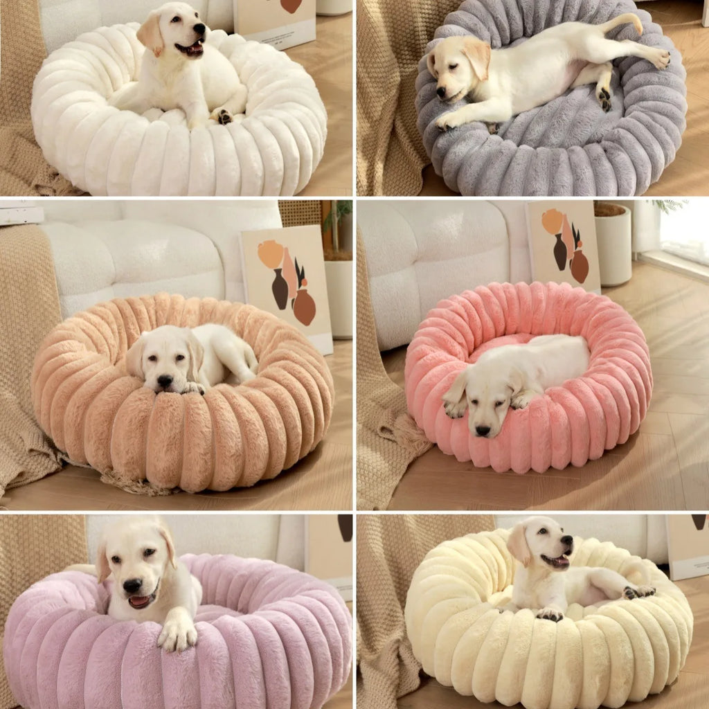 Cama Redonda para Cão Grande e Gato — Lavável e Quente