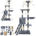 DayPlus Cat Tree Cat Tower Cat Scratching Post for Indoor/Outdoor Cats, Cat Activity Centre 140cm Cat Climbing Frame Tree Cat