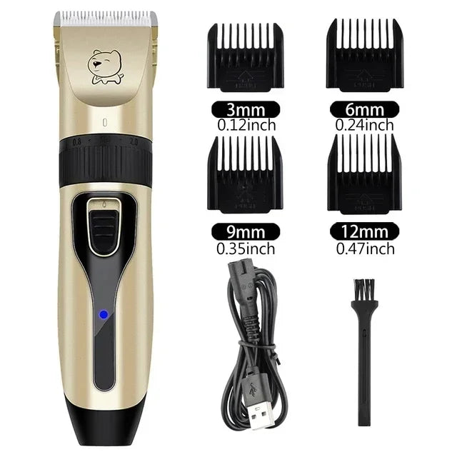 Máquina de Tosquia Elétrica para Cão e Gato — Recarregável USB, Profissional