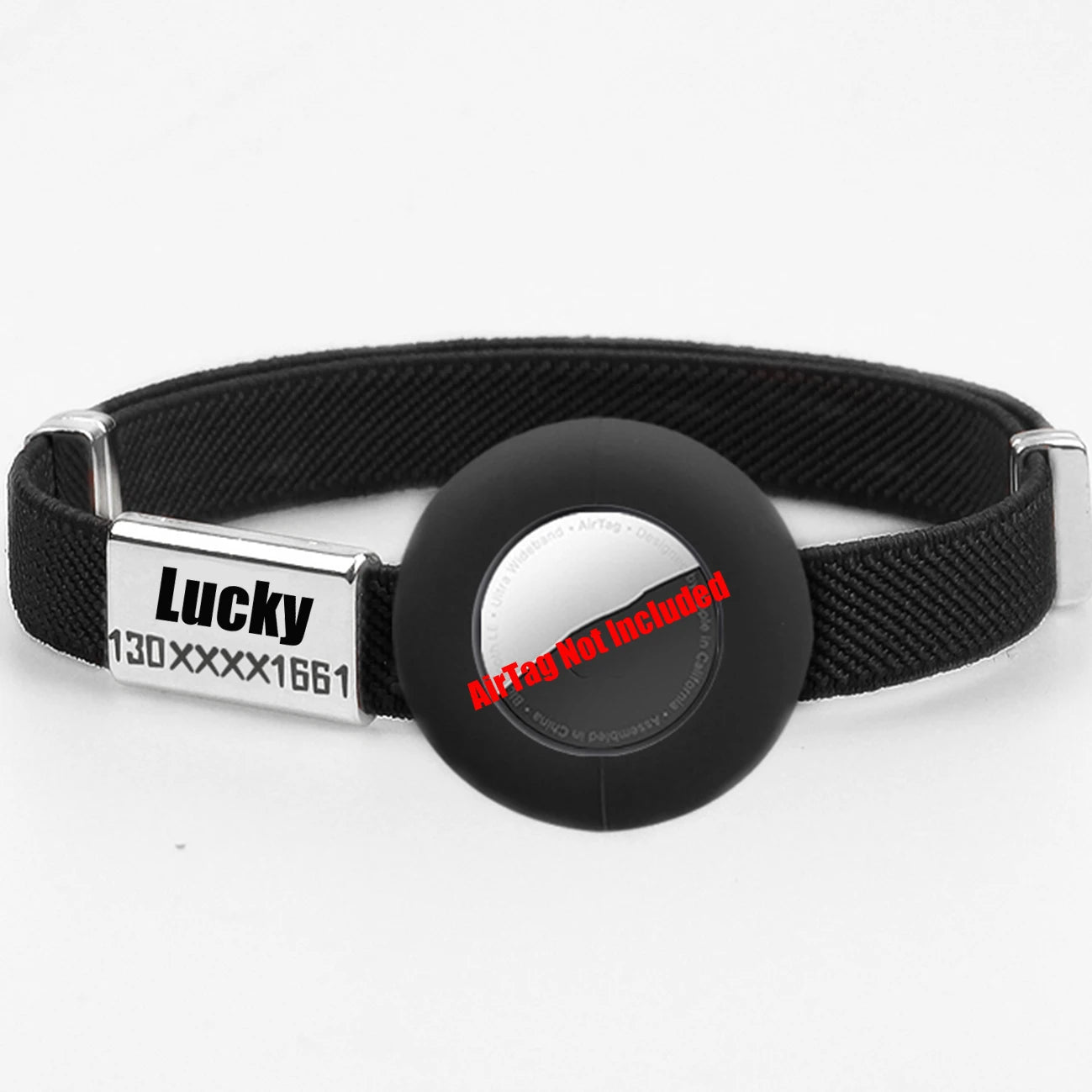 Coleira para Gato com Suporte AirTag GPS — Ajustável e Personalizável
