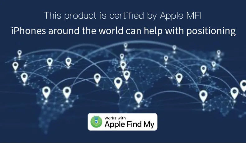 Mini Pet Bluetooth Tracker, Anti-Lost GPS Locator for Cat Dog, Smart Pet Finder Device Compatible with IOS Android & Find My App