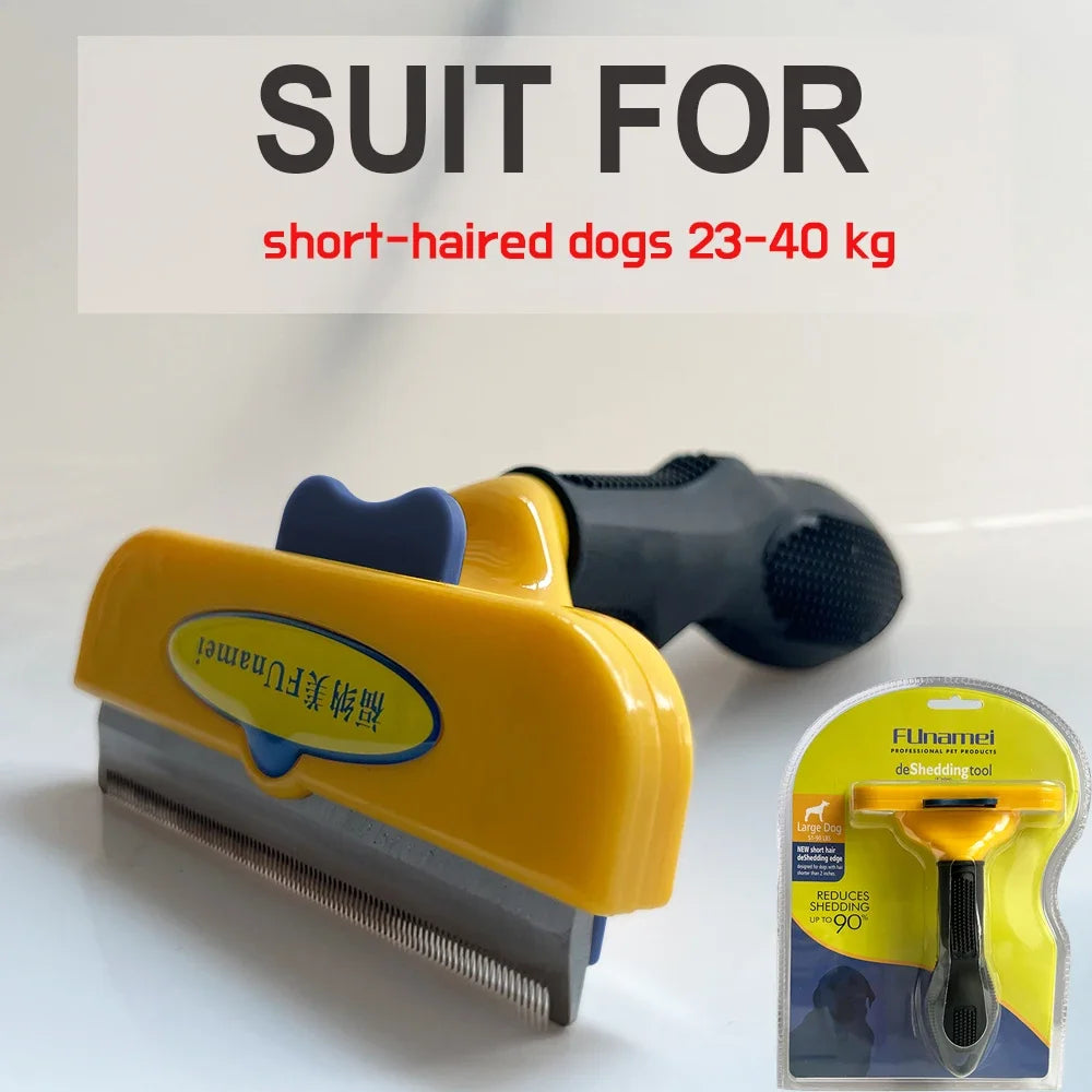 Escova e Pente para Cão e Gato — Removedor de Pelo, Massagem e Grooming