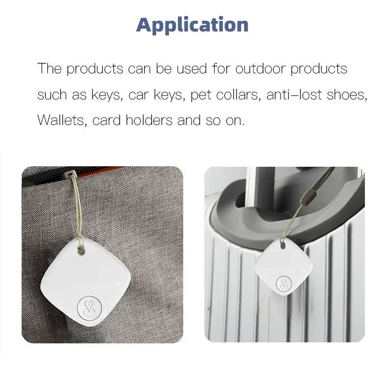 Mini Pet Bluetooth Tracker, Anti-Lost GPS Locator for Cat Dog, Smart Pet Finder Device Compatible with IOS Android & Find My App