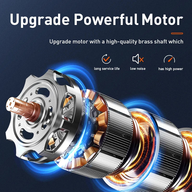 Lima Elétrica para Unhas ROJECO P3 — Profissional, 2 Luzes LED, Recarregável
