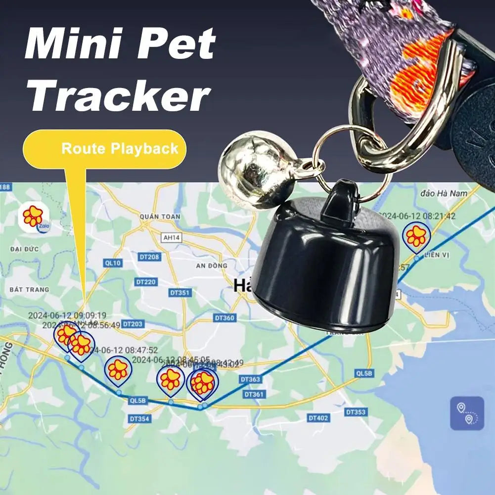 Localizador Miniatura Impermeável para Animal — Coleira Refletora Noturna