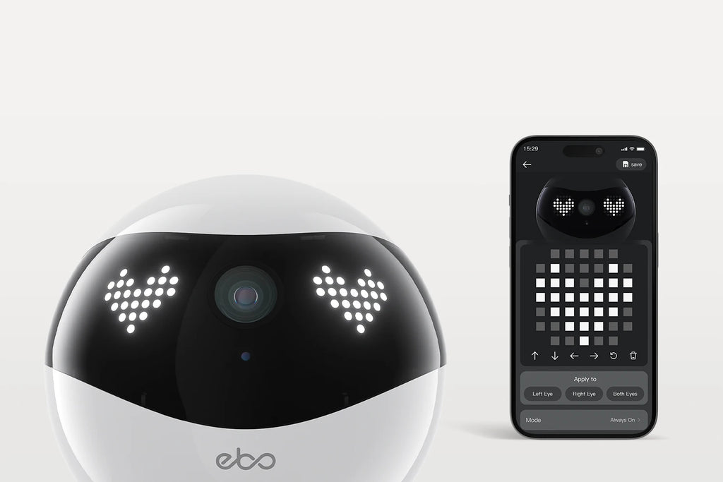 Enabot EBO AIR 2 Companion Robot 2K Home Security Pet Camera Night Vison Wireless APP Remote Control for Dog Cat Baby