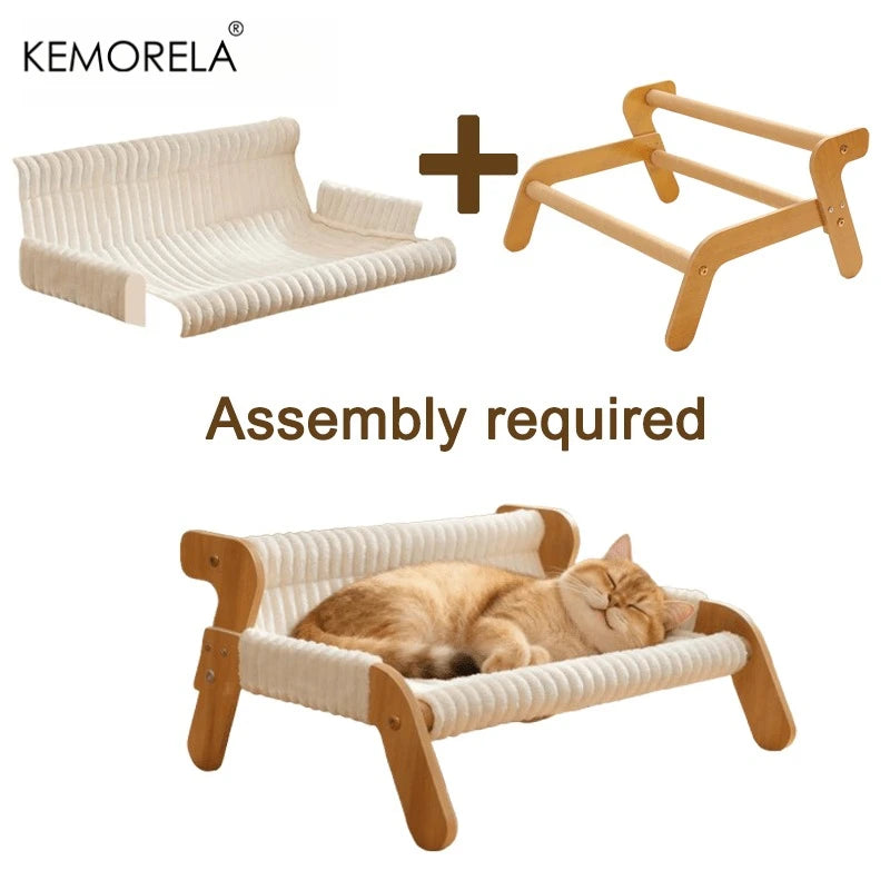 Sofá de Pelúcia para Gato KEMORELA — Removível e Fácil de Limpar