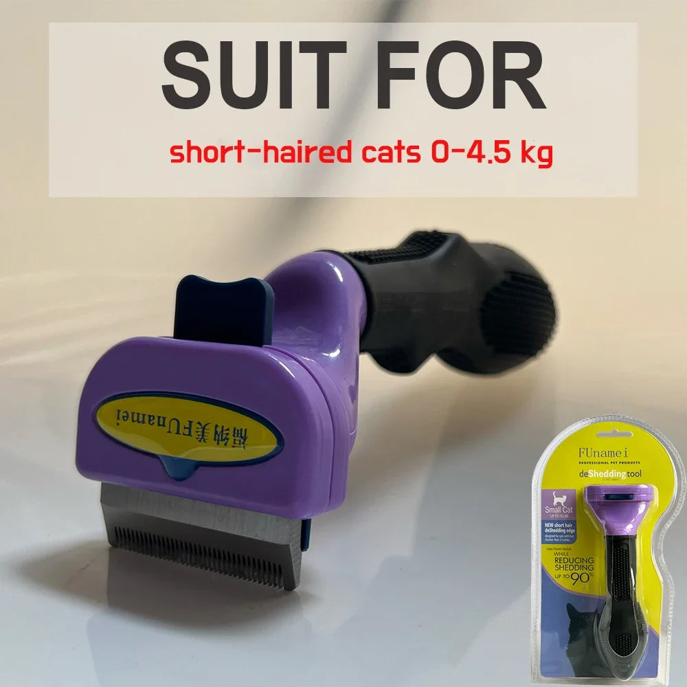 Escova e Pente para Cão e Gato — Removedor de Pelo, Massagem e Grooming