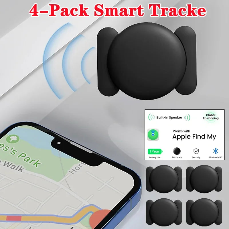Pack 4 Localizadores GPS Smart Tag iOS — Compatível com Find My